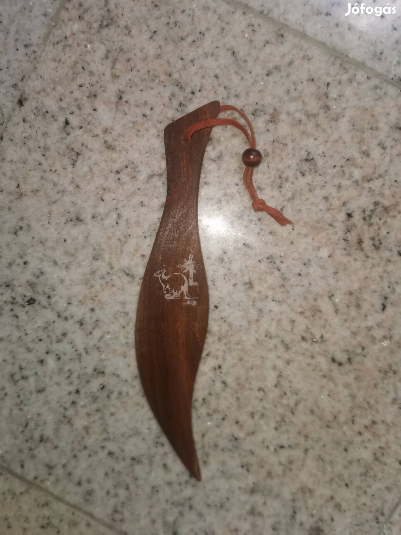 Ausztráliai kézzel faragott fa levélbontó, új