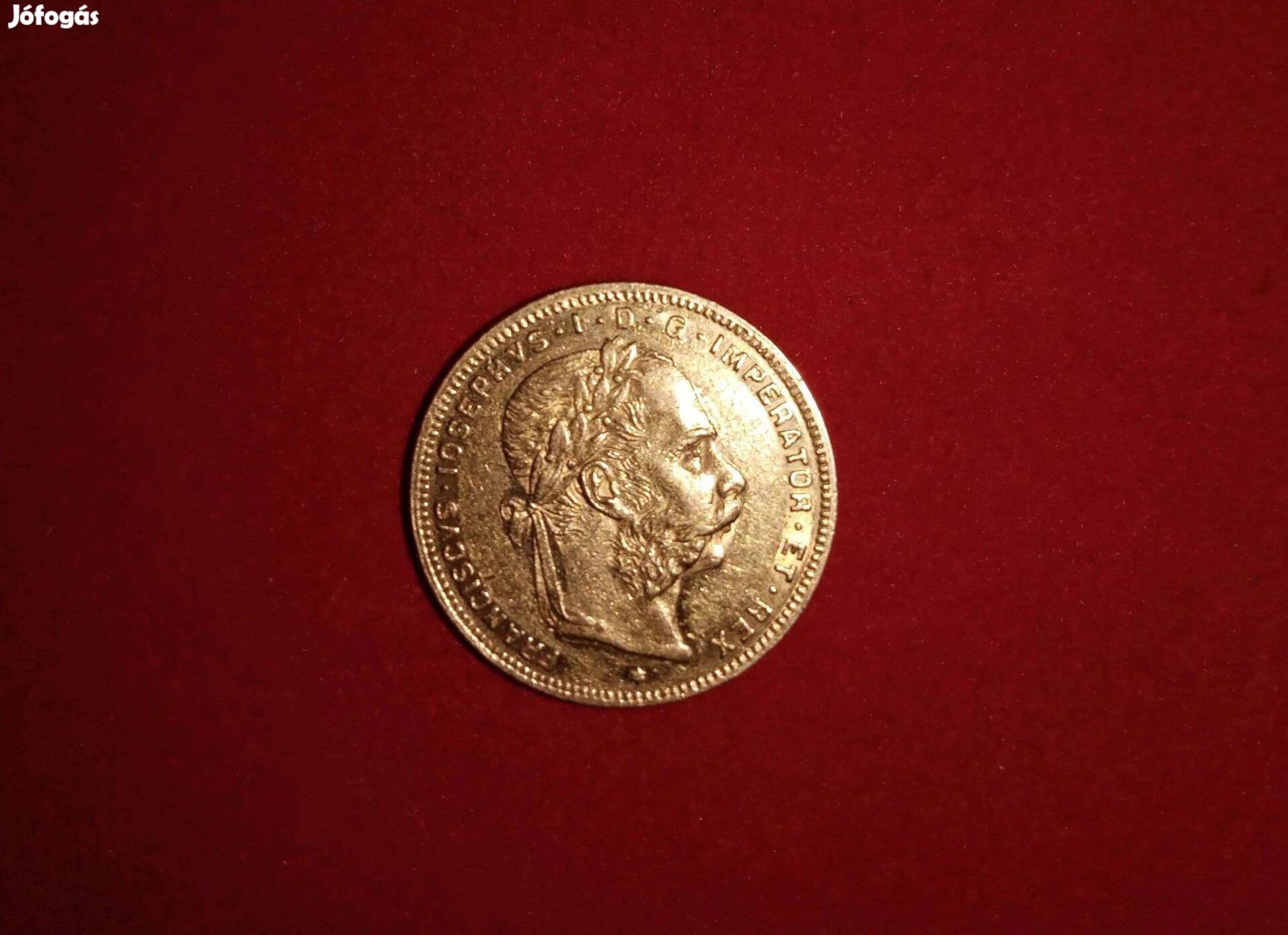 Ausztria arany 8 Florin 1887 - 6,43g - certifikációval