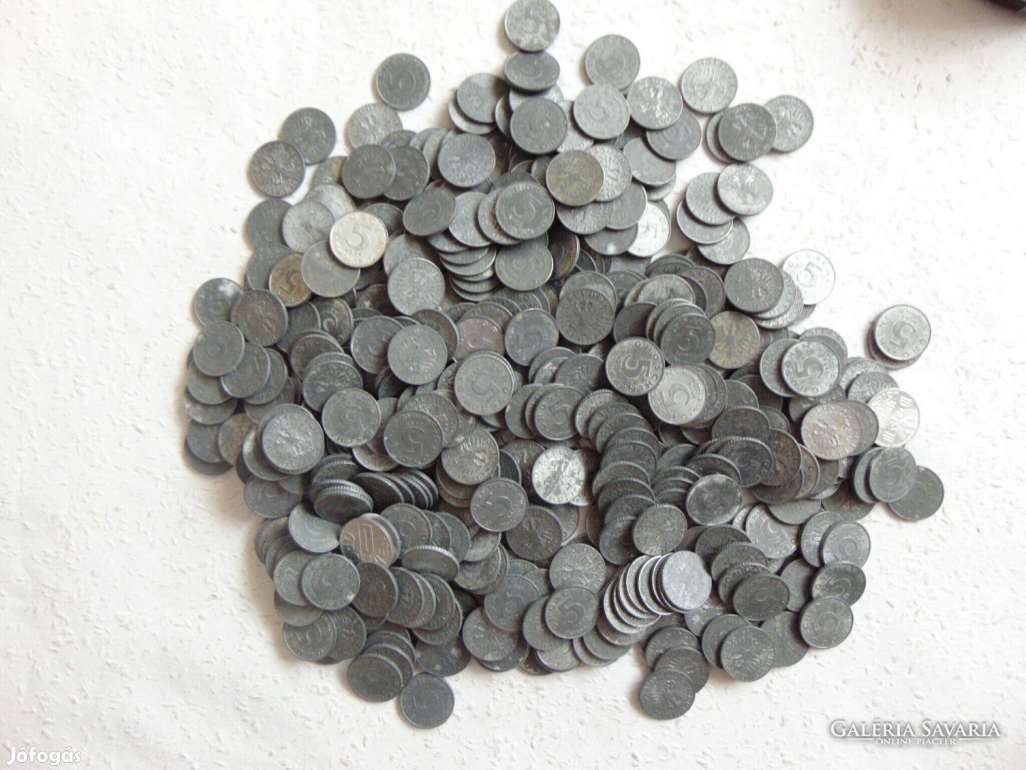 Ausztria zink 5 groschen 1960 - 70 es évek 1.2 kilogramm !