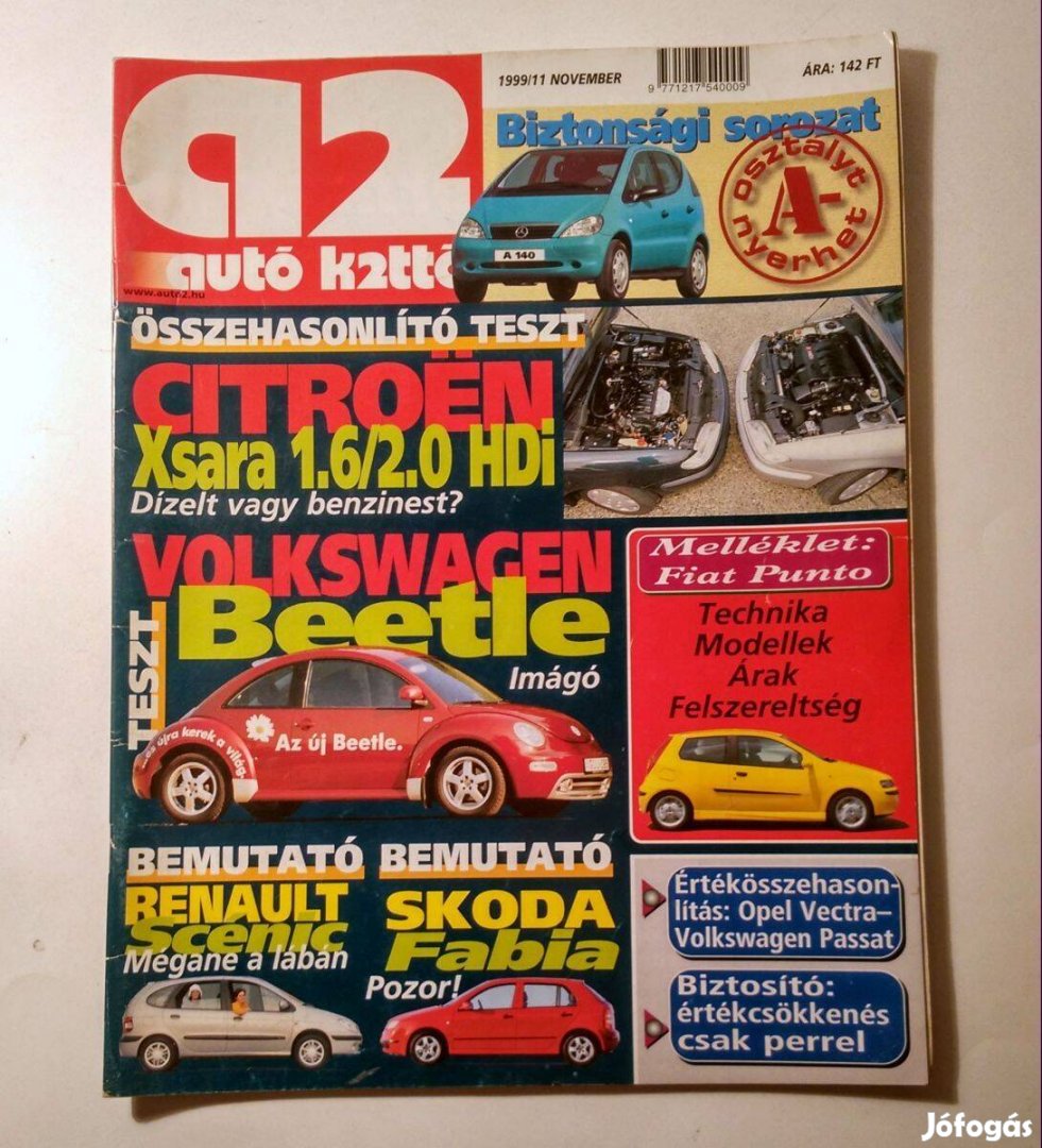 Autó Kettő 199911 November melléklettel 10képtartalom