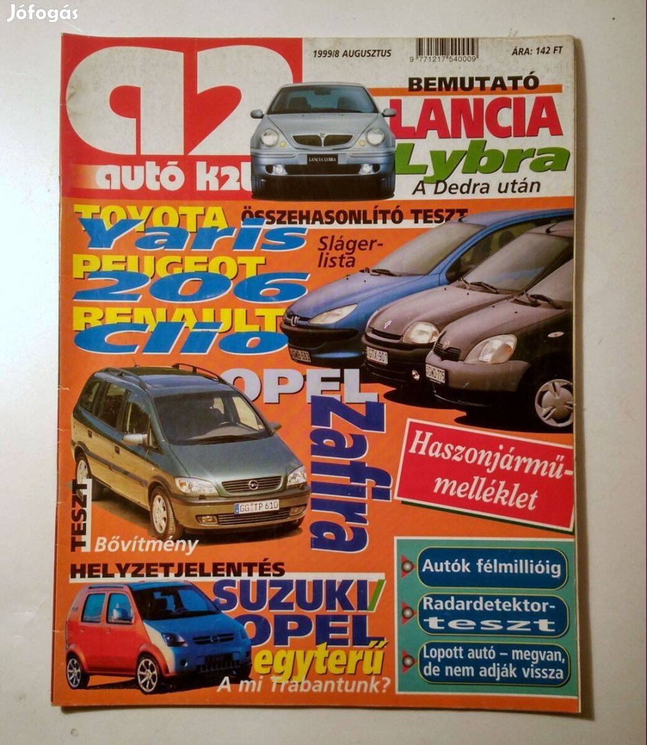 Autó Kettő 19998 Augusztus melléklettel Cadillac story