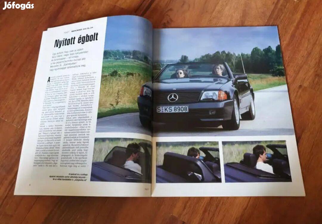 Autó Magazin 1992 Augusztus Mercedes R129 300 SL- 24 A124 300 CE- 24