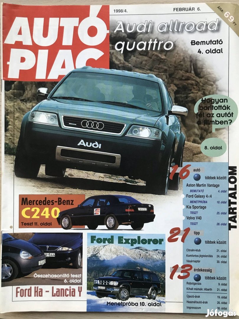 Autó Piac magazin 1998