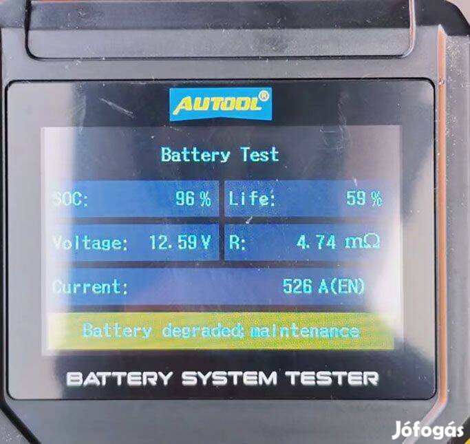 Autó akkumulátor teszter BT360