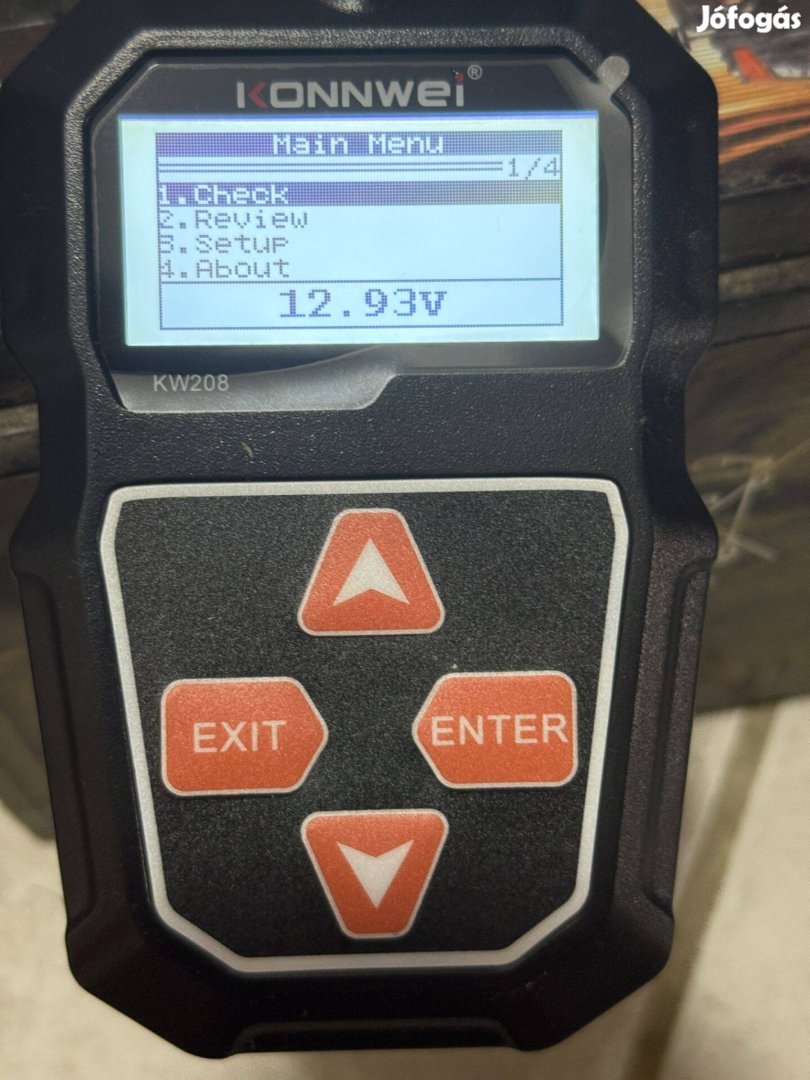 Autó akkumulátor teszter ( KW208 ) Akkumulátor teszter, 12 V