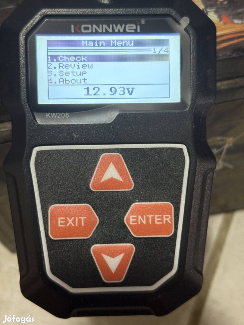 Autó akkumulátor teszter ( KW208 ) Akkumulátor teszter, 12 V