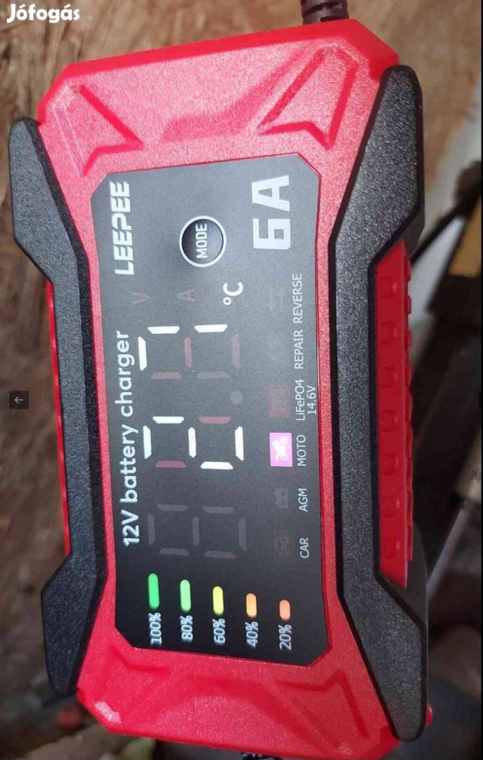 Autó akkumulátor töltő 612v