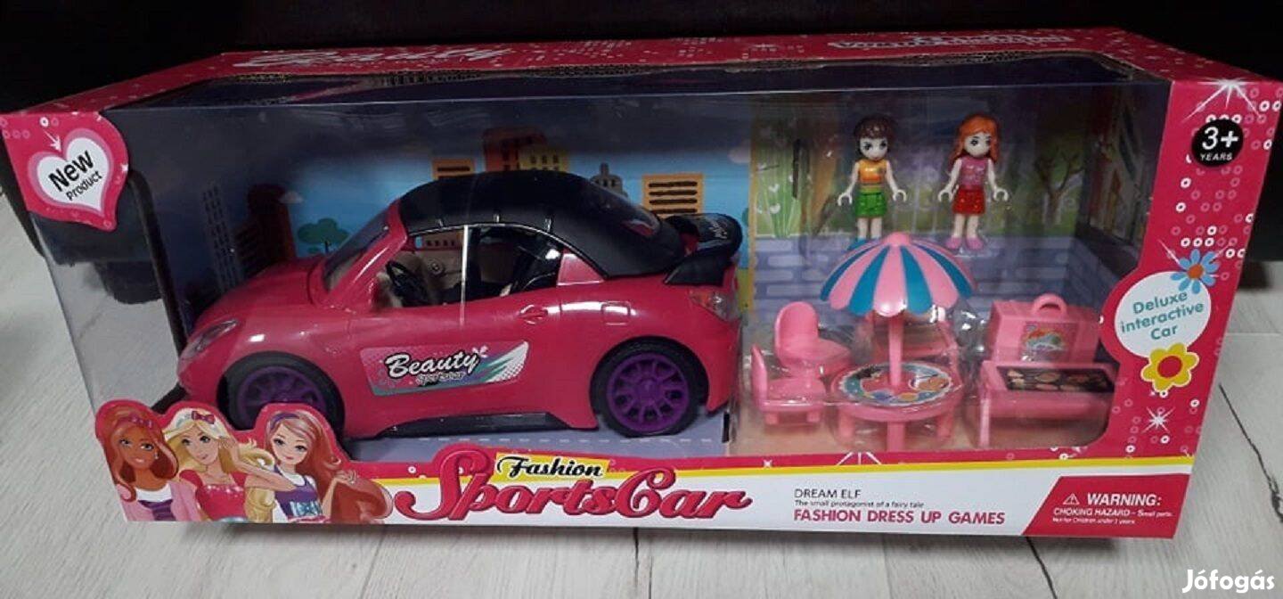 Autó figurákkal és kiegészítőkkel