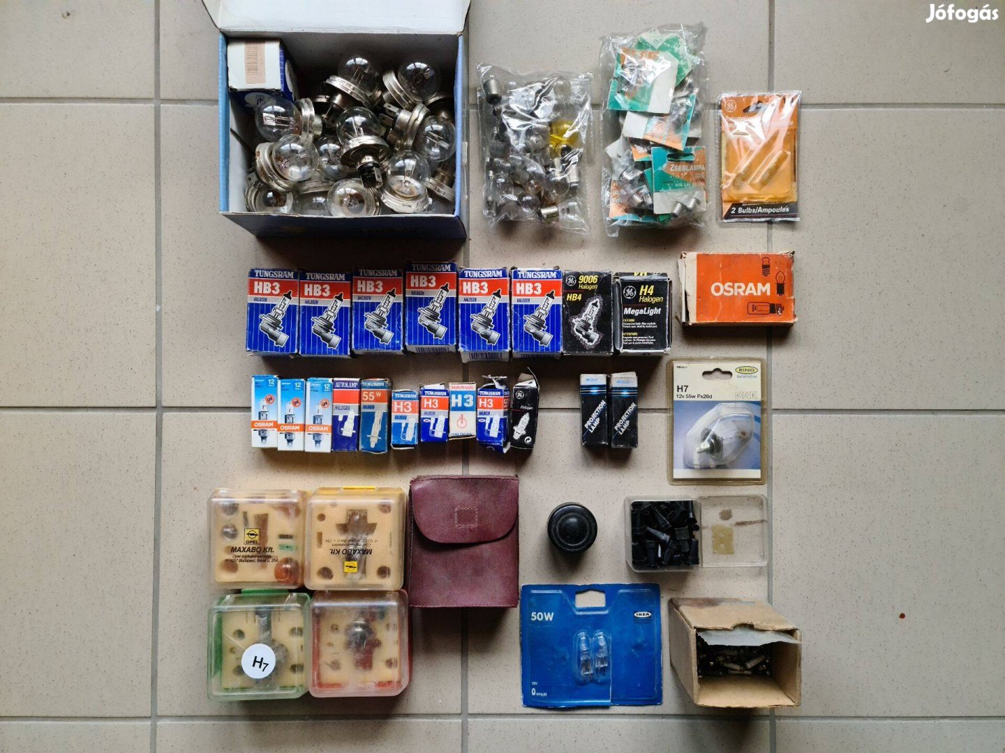 Autó izzó készlet garnitúra gyűjtemény