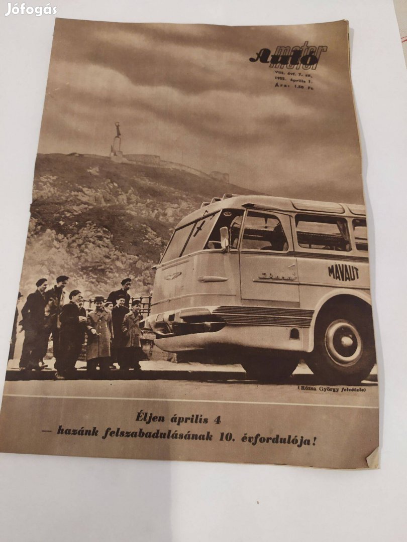 Autó motor 1955 április