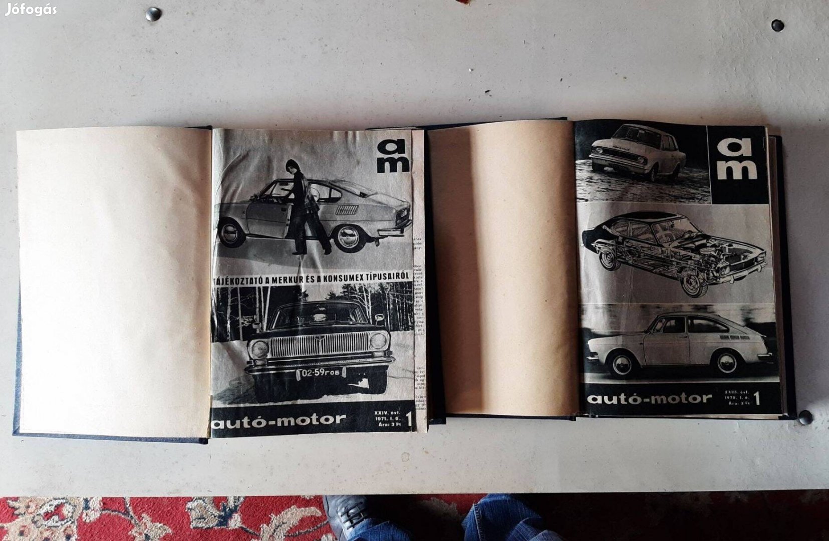 Autó-motor újság 1970-1971 évfolyam összes példány kötve