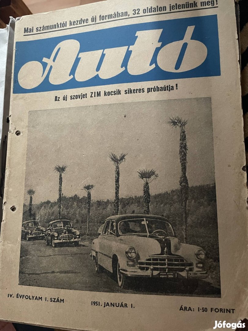 Autó motor újságok 1947-
