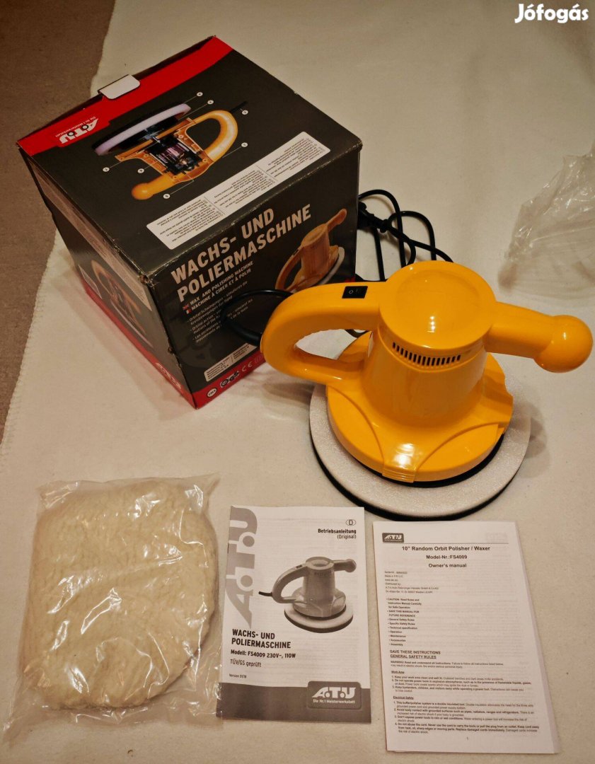 Autó polírozó gép - soha nem használt - német országból