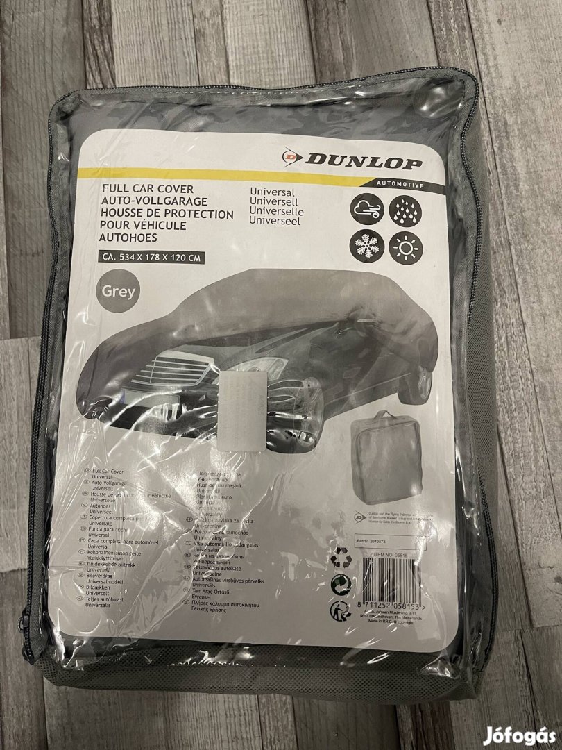 Autó ponyva Dunlop! 