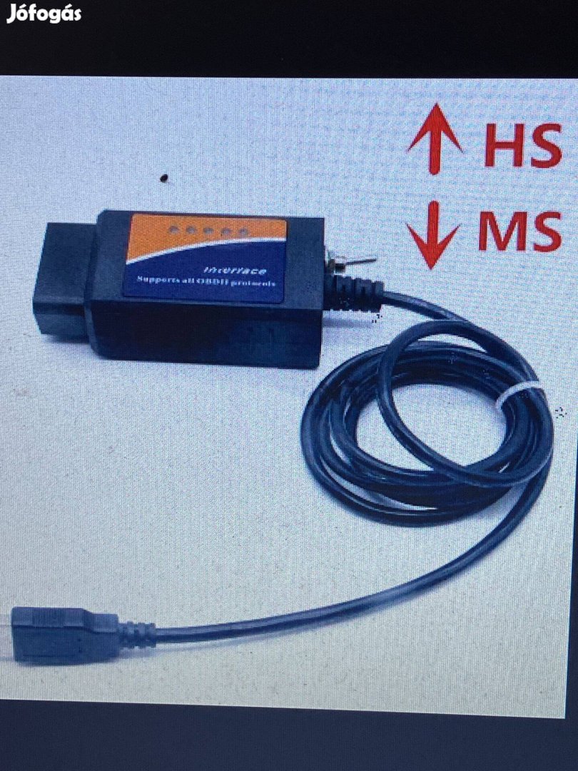 Autódiagnosztika kábel elm327 usb obd2 Ford hoz HS-CAN / MS-CAN