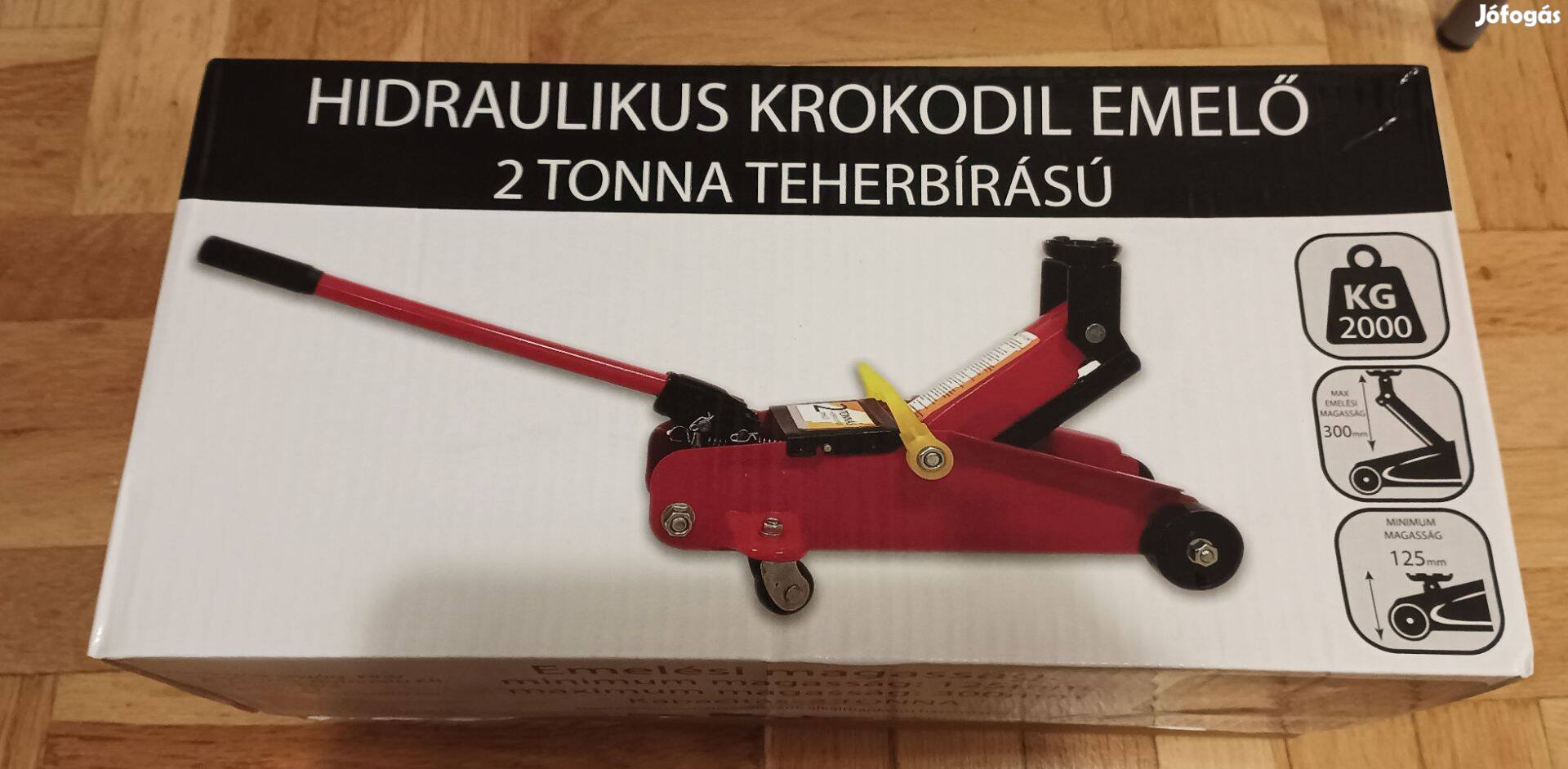 Autóemelő, krokodil emelő, tiszta új, bontatlan