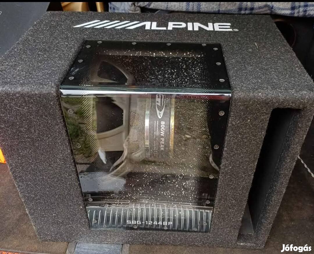 Autóhifi Alpine 800w autómélynyomó Pioneer 500w erősítő