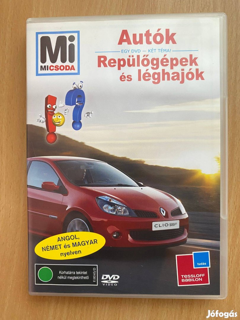Autók-Repülőgépek-léghajók (DVD film) - magyar/angol/német