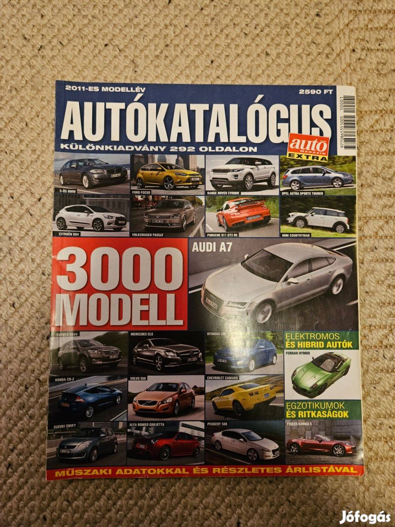 Autókatalógus 2011 modellév