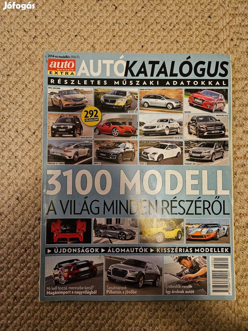 Autókatalógus 2014 modellév