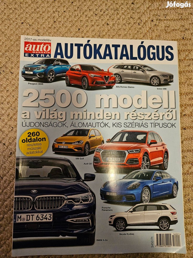 Autókatalógus 2017 modellév