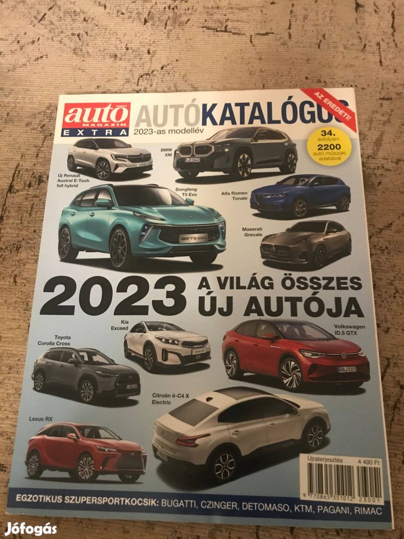 Autókatalógus 2023, az Autó Magazin Extra kiadványa