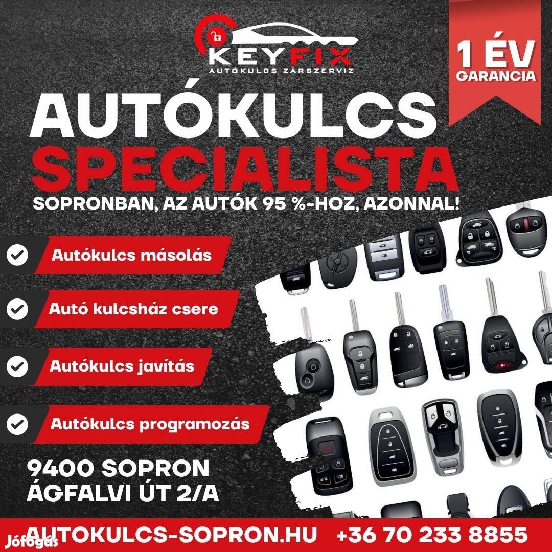 Autókulcs másolás, programozás és javítás