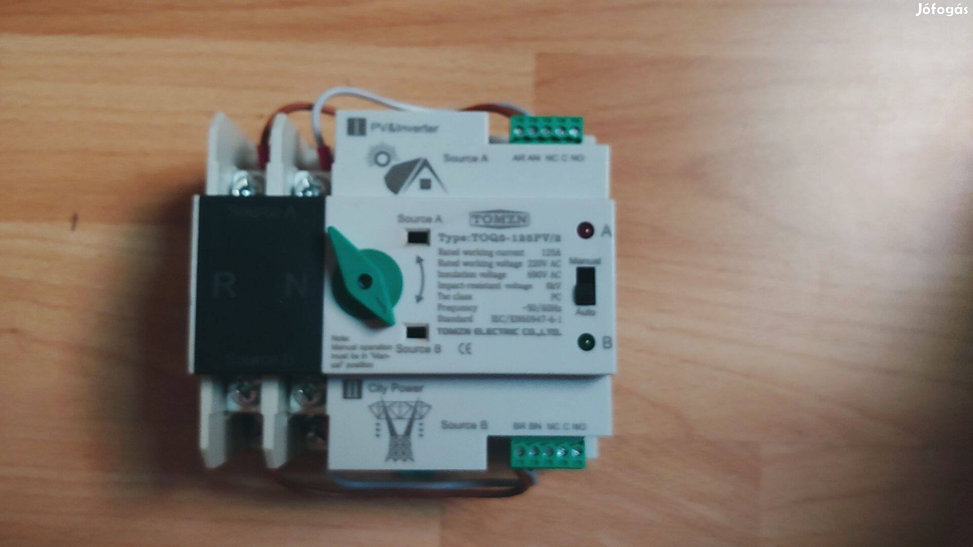 Automata átviteli kapcsoló Tomzn ATS