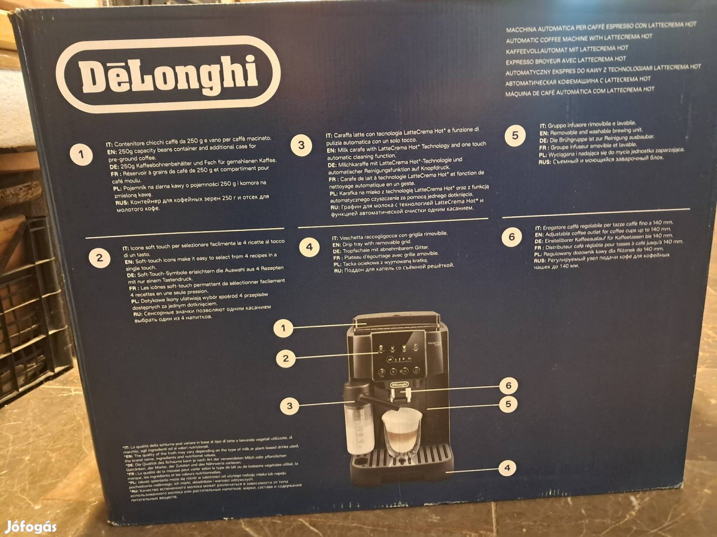 Automata tejhabosítós delonghi magnifica start autómata kévéfőző