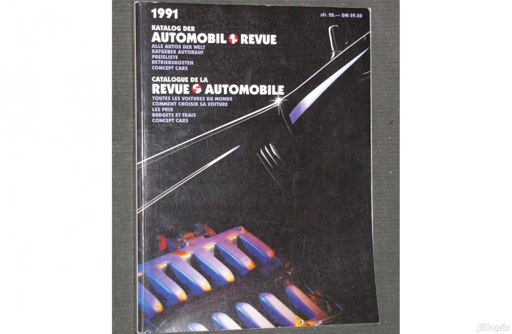Automobil Revue 1991 svájci autókatalógus
