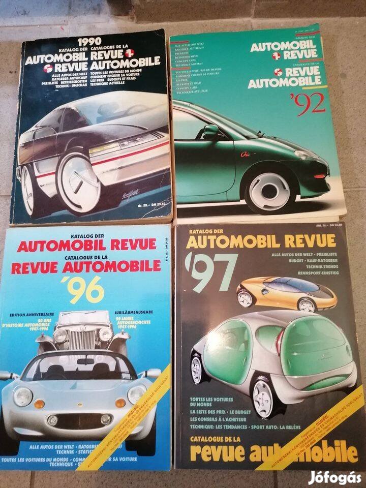 Automobil Revue Catalog 1988, 1990, 1992, 1996, 1997 eladó