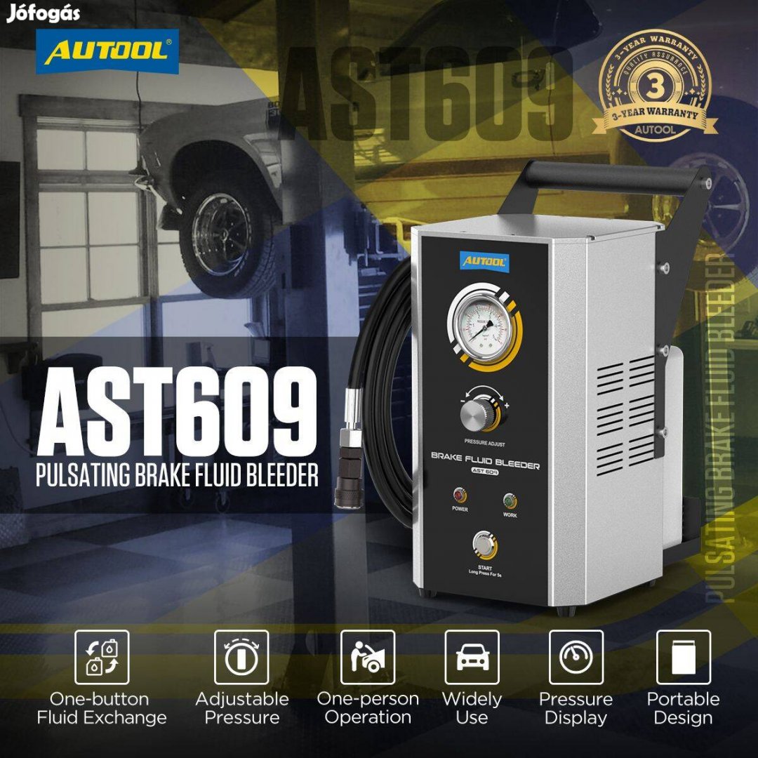 Autool AST609 Pulzáló Fékfolyadék Cserélő / Pulsatingbrakefluidchanger