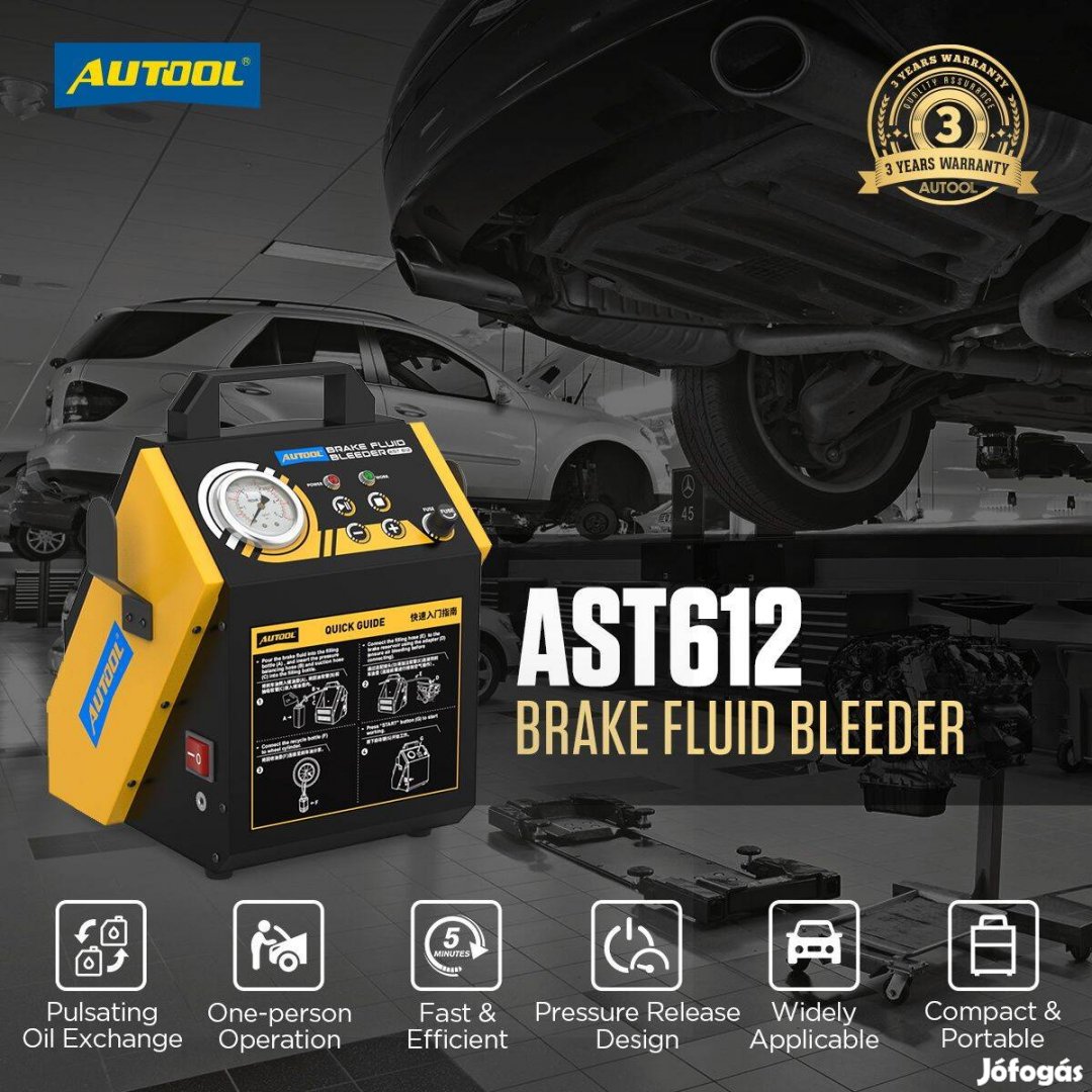 Autool AST612 12v Fékfolyadék Cserélő / Pulsating Brake Fluid Bleeder