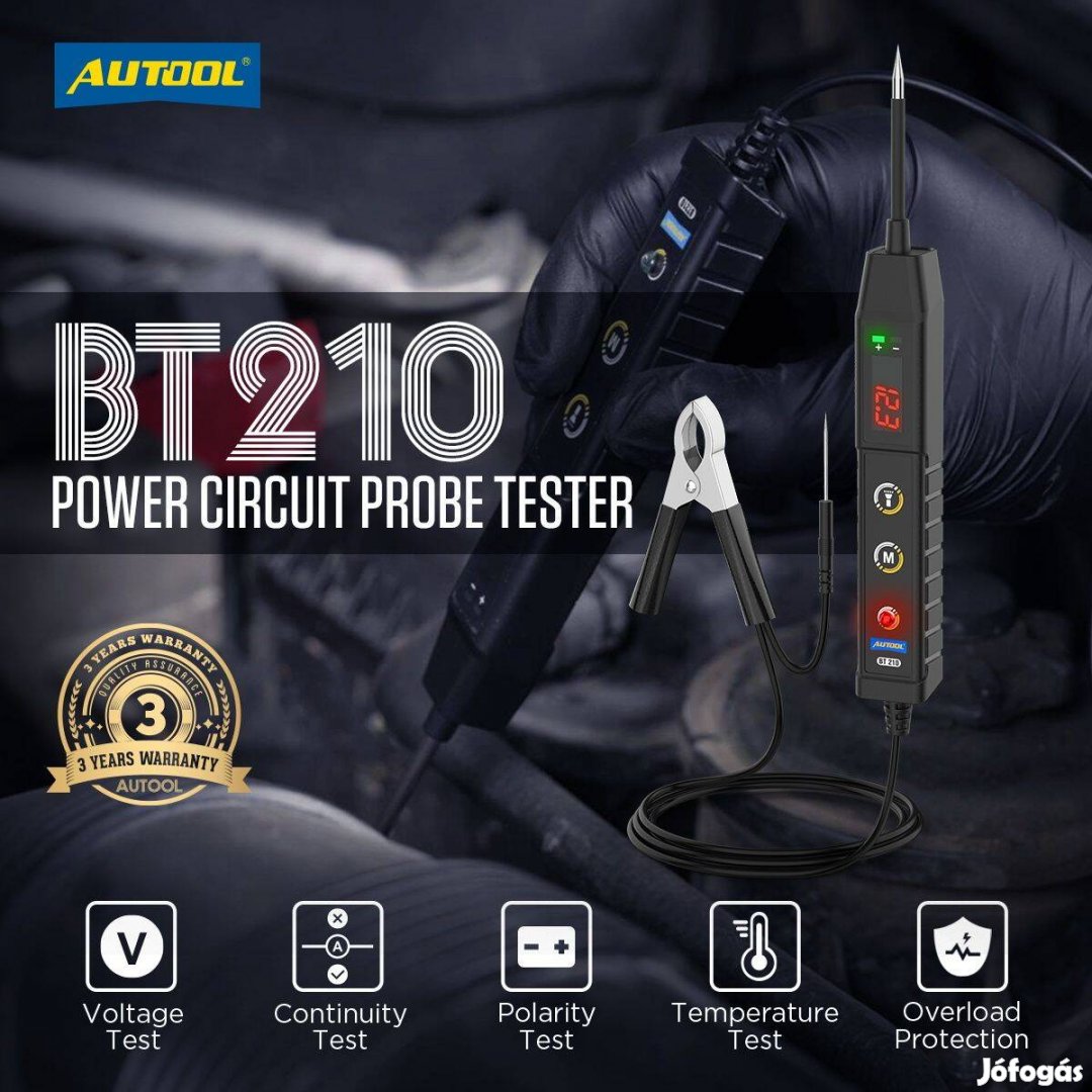 Autool BT210 Profi autóvillamossági teszter 930V Circuit