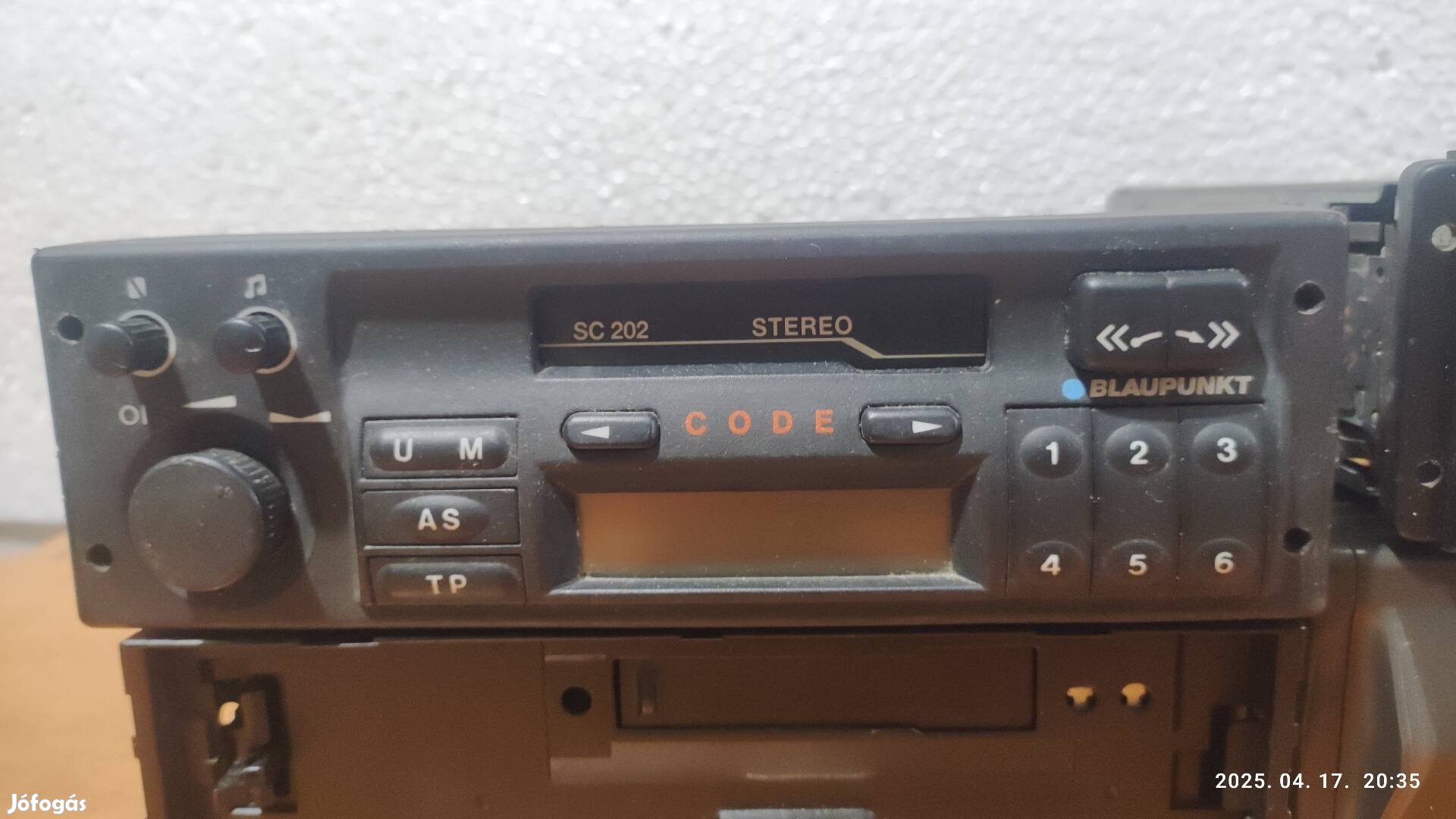 Autórádió, fejegység kazettás Blaupunkt