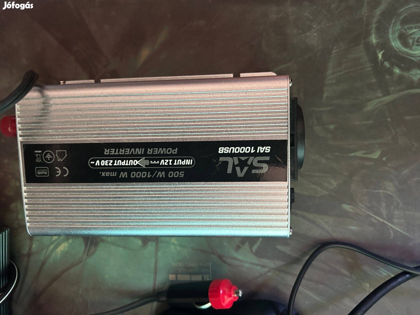 Autós 500W inverter szivargyújtós 12V 220V