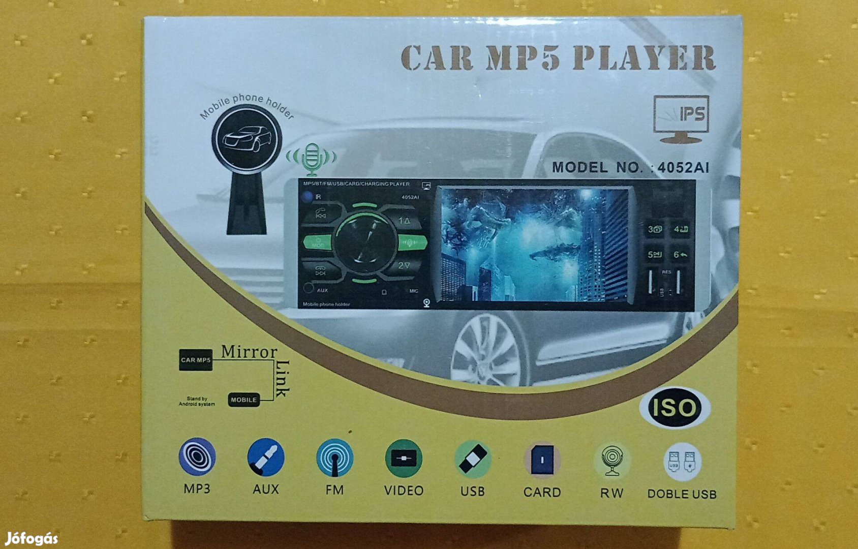 Autós HD videó audió MP5 lejátszó