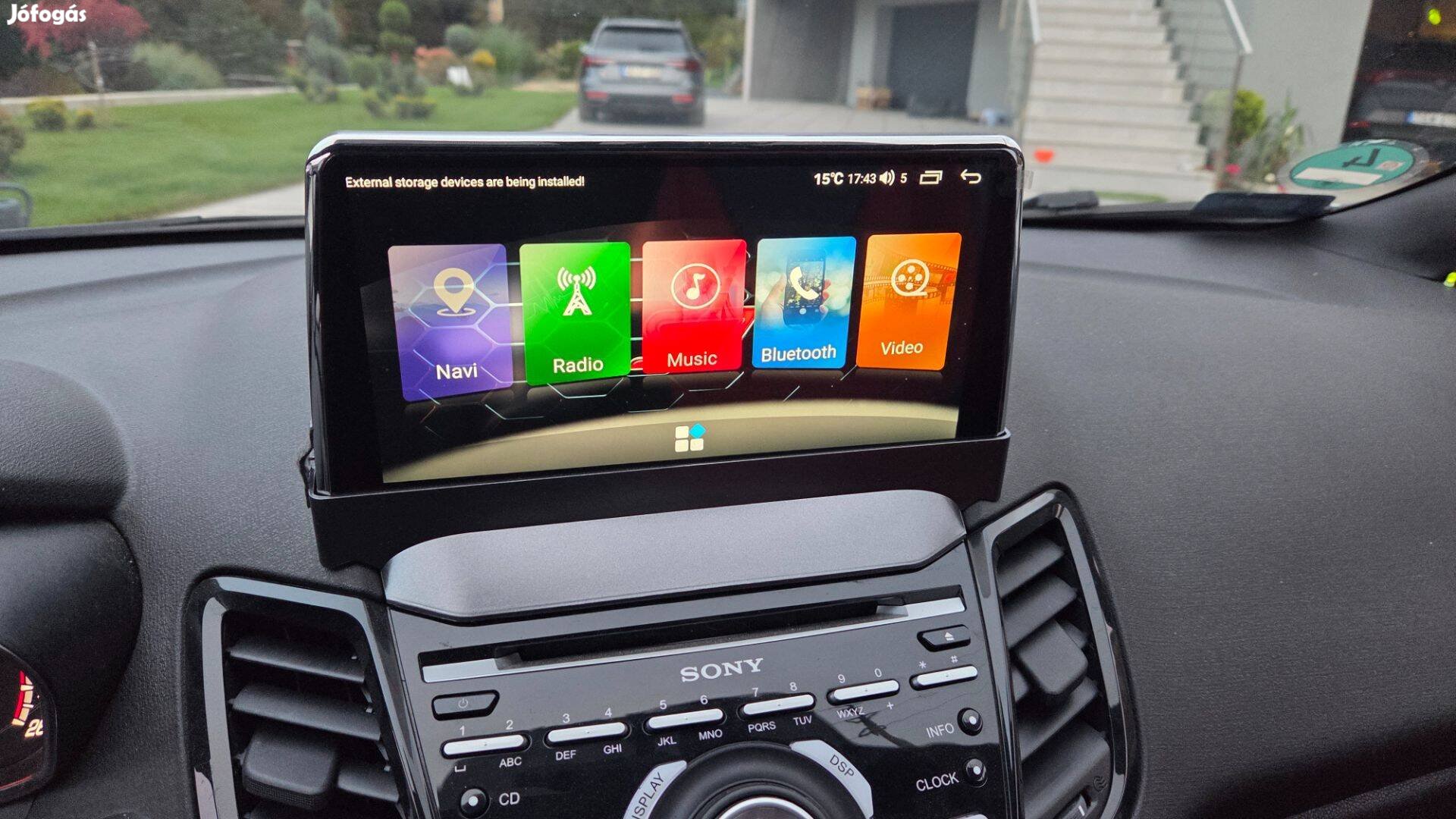 Autós Multimédia Ford Fiesta MK7 Android Sony kompatibilis
