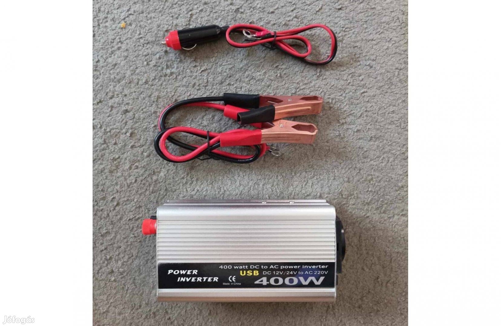 Autós áramátalakító, inverter, 400W, 12V/24V, újszerű, olcsón