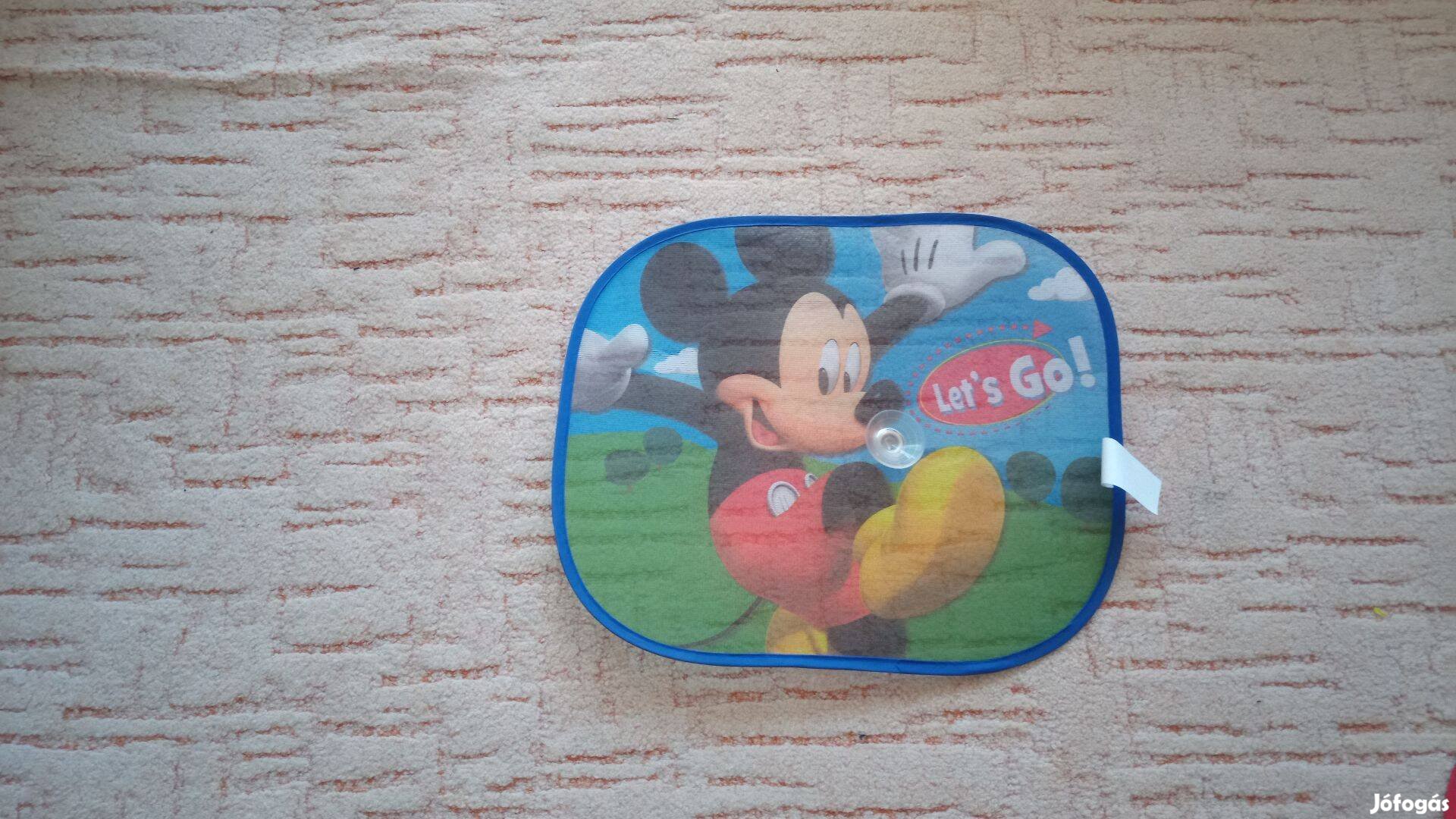 Autós gyerek napellenző, napvédő háló ablakra - Mickey egér minta