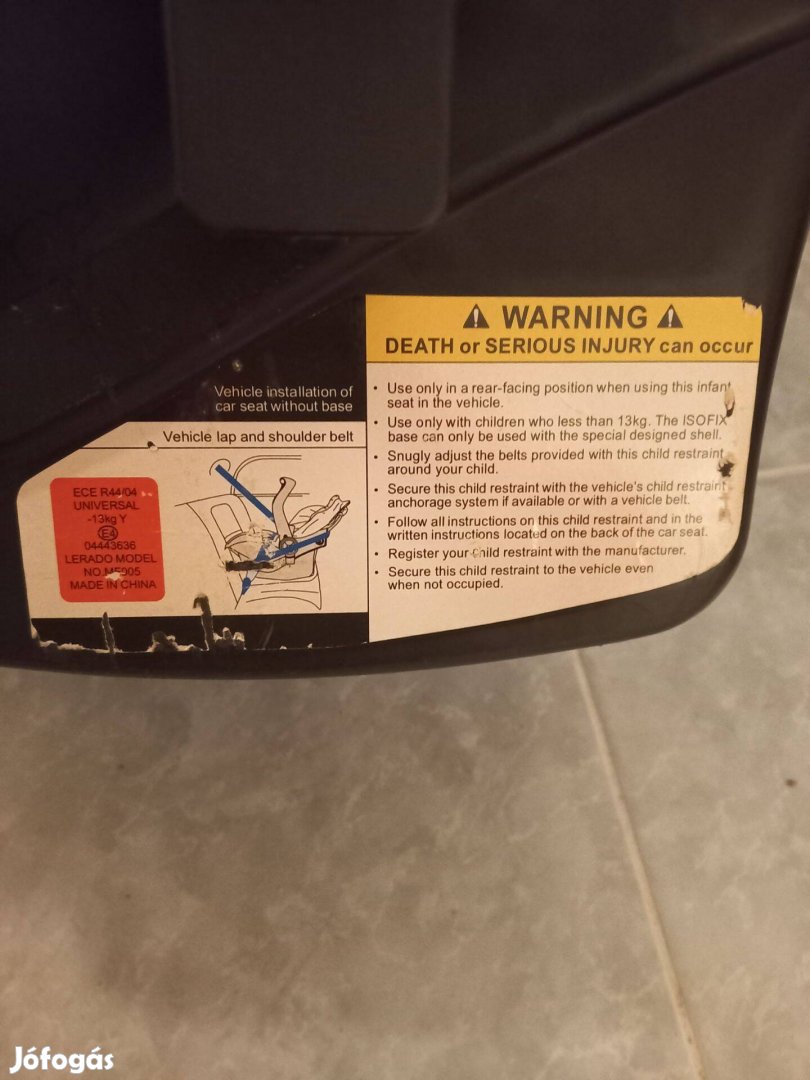 Autós gyerekülés babahordozó