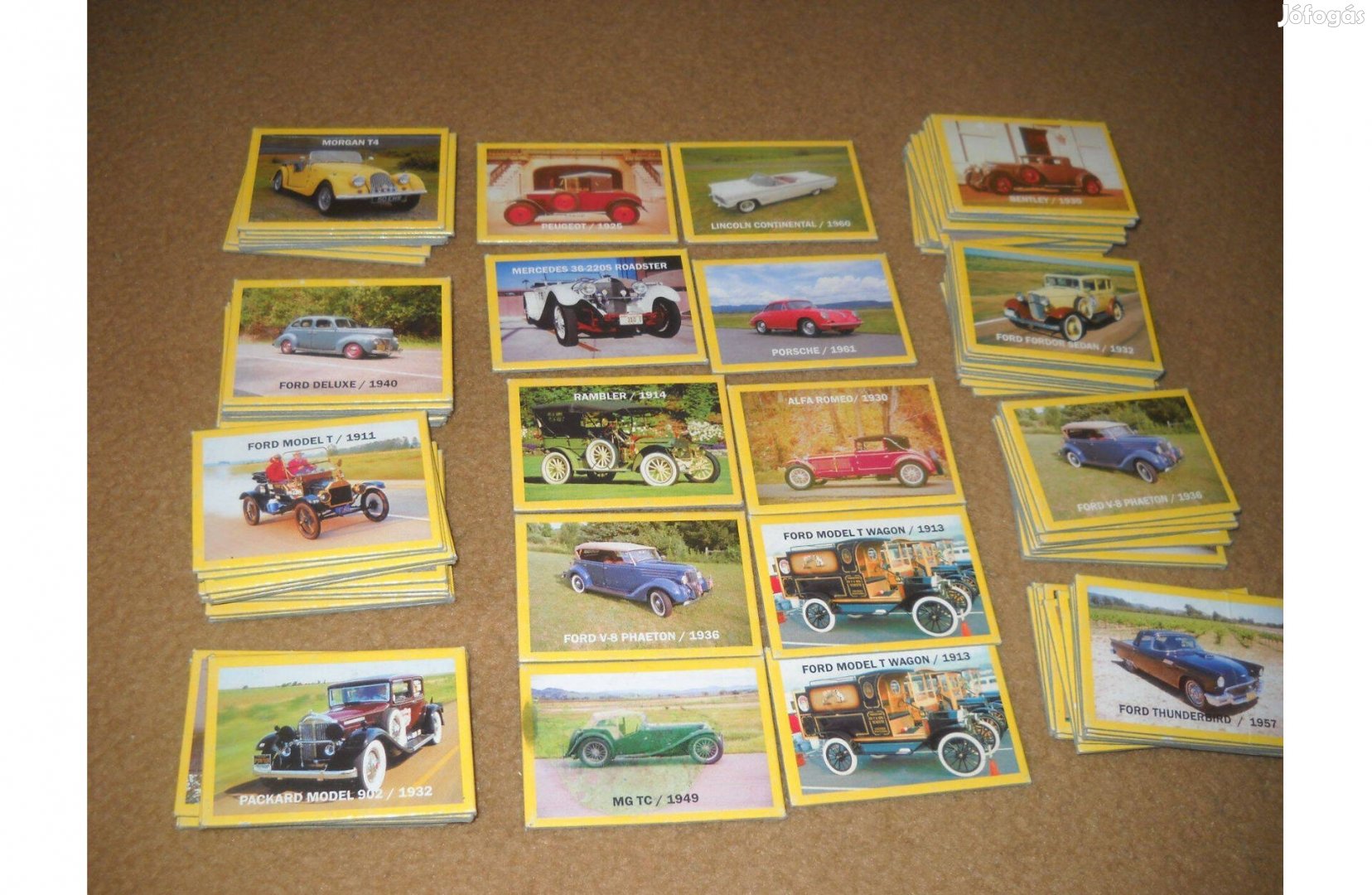 Autós kártya gyüjtemény 90db Dream land