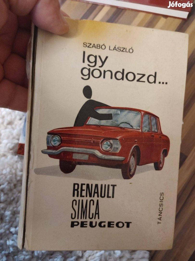 Autós könyvek többfajta Ft/db renault Simca Dacia Nagy autóskönyv