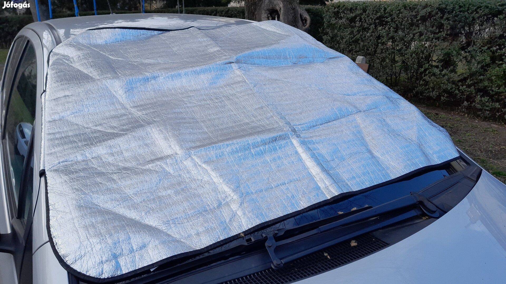 Autós napvédő szélvédő ezüst fényvisszaverős fólia