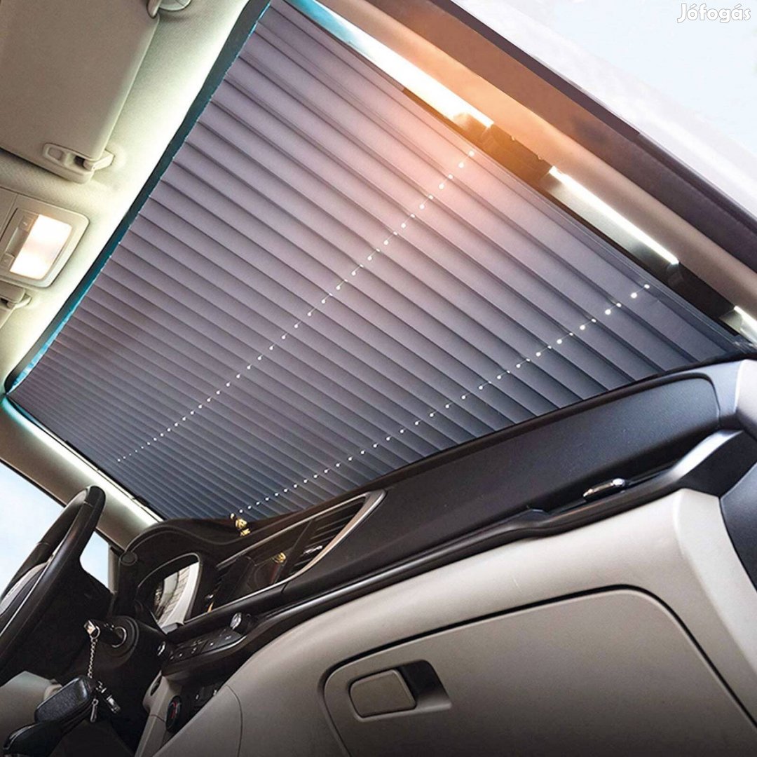 Autós rolós napvédő fólia fényvisszaverő autóra 150 x 70 x 6cm UV álló