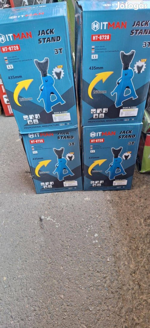 Autós tartóbak, szerelőbak 3 tonnás (2 db tartó bakot tartalmaz)
