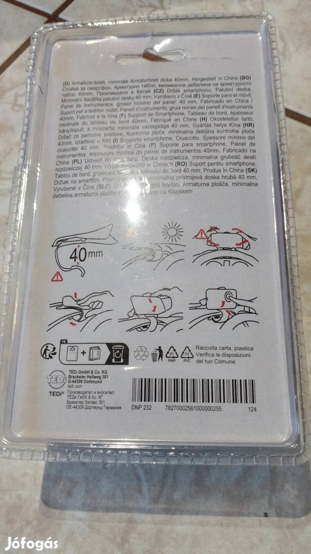 Autós telefontartó