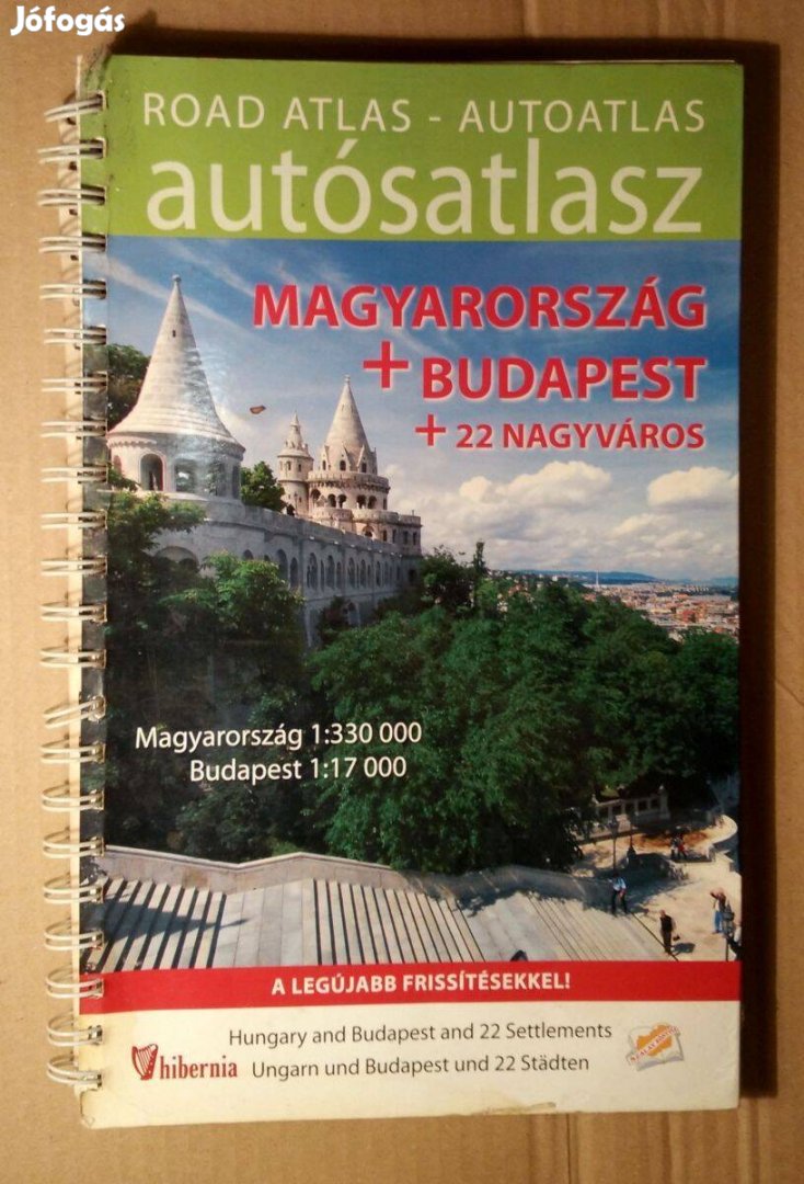 Autósatlasz Magyarország + Budapest + 22 Nagyváros (2007)