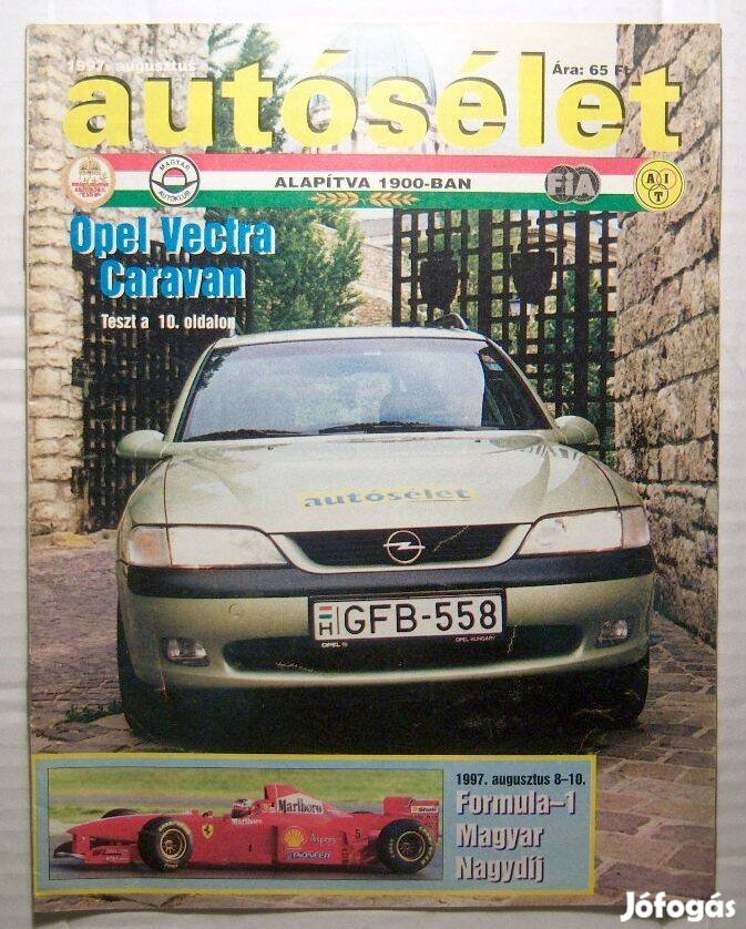 Autósélet 1997/8 Augusztus (tartalomjegyzékkel)