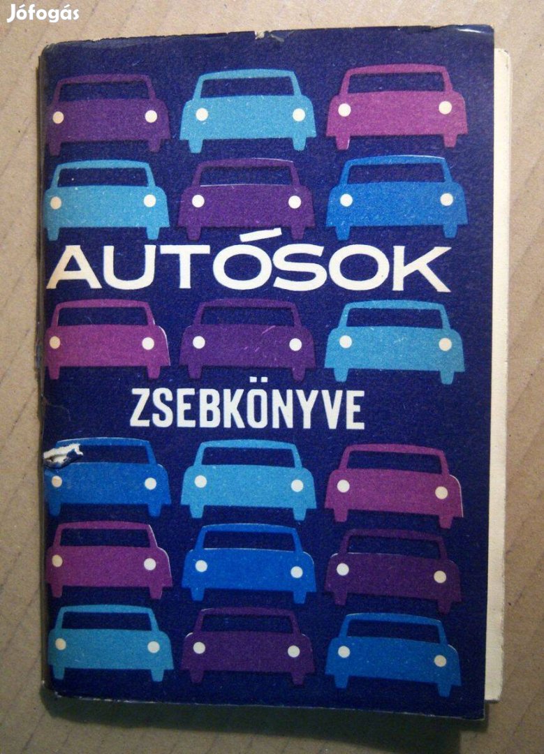 Autósok Zsebkönyve (Vértes Tivadar) 1968 (melléklettel) 7kép+tartalom